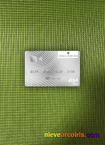 Uruguay Banque Heritage visa debit card photolook